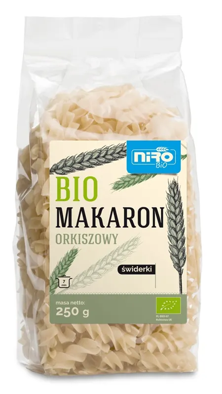 Makaron Orkiszowy Świderki BIO 250 g Niro