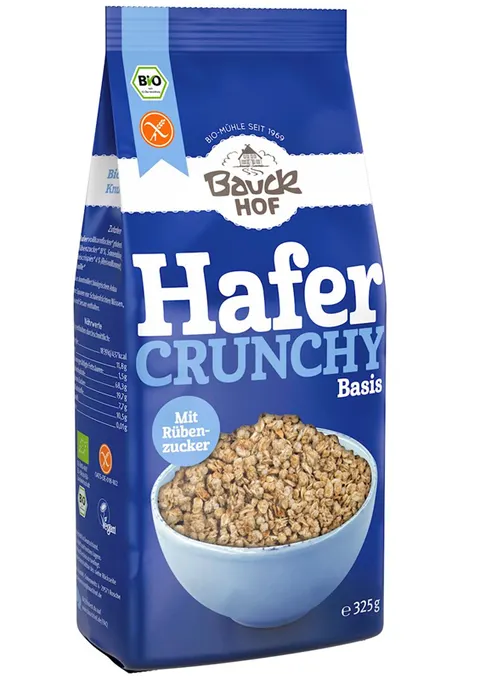 Crunchy Owsiane Bezglutenowe BIO 325 g Bauck Hof
