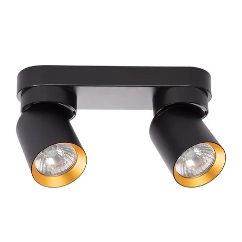 Lampa wisząca sufitowa ANDY ML9935 Milagro 2xGU10 Aluminium Czarny / Złoty