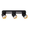 Lampa sufitowa Andy 3xGU10 Czarny + Złoty ML9937 Milagro