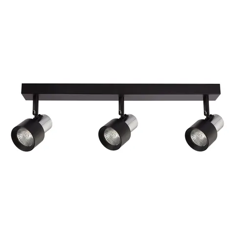 Lampa sufitowa Cino 3xGU10 Czarny + Chrom ML9949 Milagro