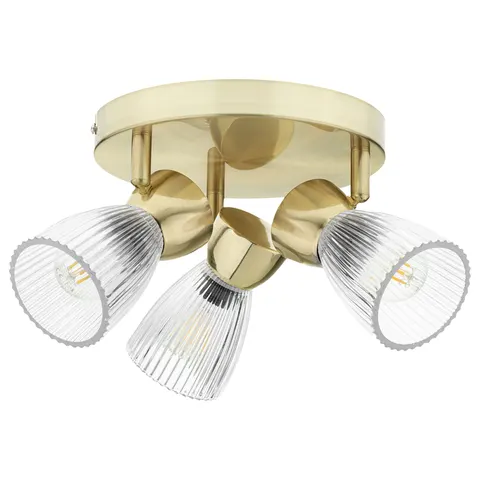 Lampa wisząca sufitowa BEST ML9977 Milagro 3xE14 max 40W Metal + Szkło Złoty