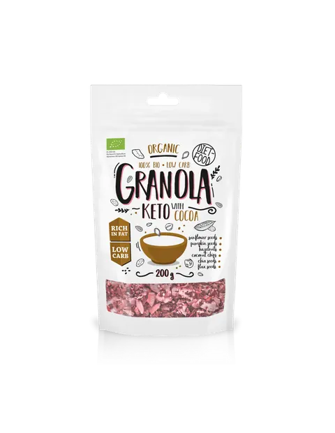 KETO Granola z Kakao BIO 200 g Diet Food
