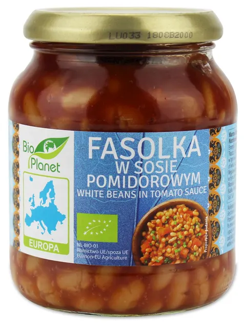 Fasolka w Sosie Pomidorowym BIO 360 g Bio Planet