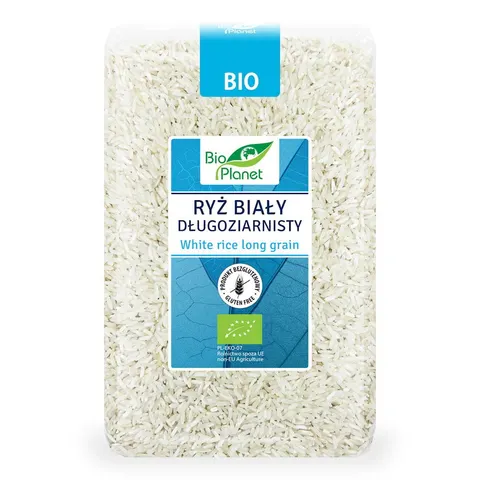 Ryż Biały Długoziarnisty Bezglutenowy BIO 1 kg Bio Planet