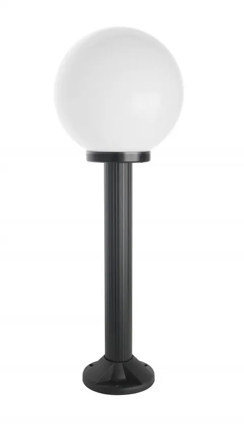 Lampa ogrodowa KULA 75cm czarna stojąca słupek E27 K 5002/3/K 250