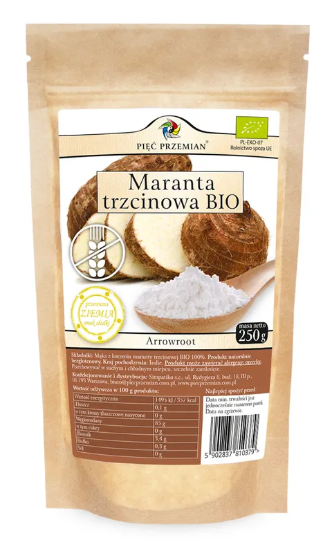 Maranta Trzcinowa Bezglutenowa BIO 250 g Pięć Przemian