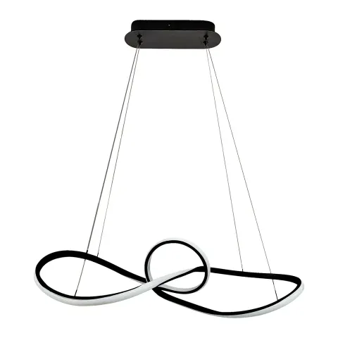 Lampa wisząca serpentyny Marco Black LED 42W nad stół ML8116 Milagro