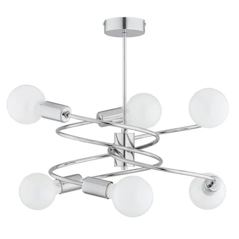 Lampa sufitowa DISCO 6xE27 chrom Alfa 63234