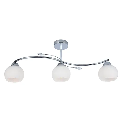 Lampa sufitowa CONNOR 3xE27 chrom białe klosze Milagro MLP0877