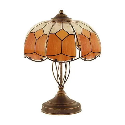 Lampa nocna stołowa Alfa 10658 Witraż 2xE14 40cm x 32cm