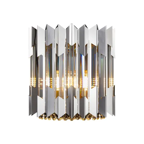 Kinkiet RITZ 2xE14 kryształ chrom Milagro ML0398 Glamour