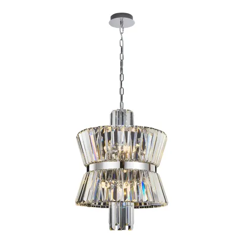 Żyrandol AURELIA chrom 8xE14 kryształ Milagro ML0404