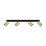 Spot NESTO 4xGU10 plafon listwa reflektor Italux SPL-23436-4-BK-GD