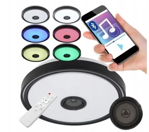 Plafon COSMO RGB 72W LED lampa Głośnik Bluetooth+Pilot 5400lm