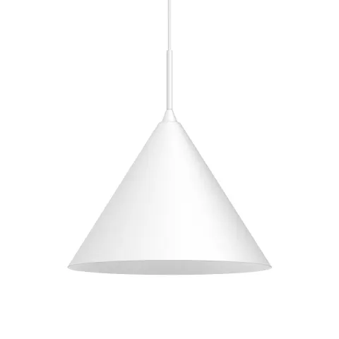 Stylowa lampa wisząca zwis CAPITAL biała do skandynawskich wnętrz Ø32cm 1xGX53 MLP0959 Milagro