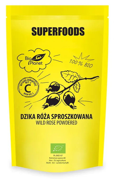 Dzika Róża Sproszkowana BIO 150 g Bio Planet