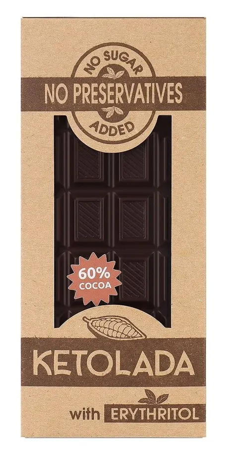 TABLICZKA BEZ DODATKU CUKRÓW 100 g - KETOLADA