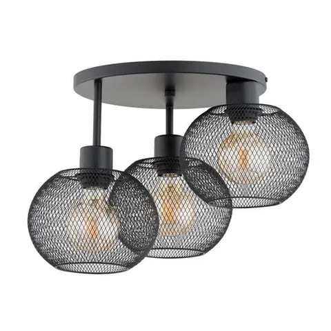 Lampa sufitowa KERSO 3xE27 czarna druciana Alfa 62347