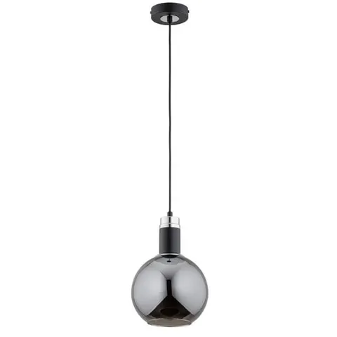 Lampa sufitowa ADEL czarna Kula dymiona 1xE27 Alfa 61272