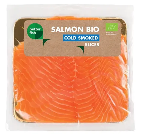 Łosoś Atlantycki Plastry Wędzone na Zimno BIO 100 g Better Fish