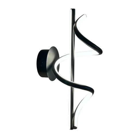 Kinkiet LED spiralny nowoczesny czarny TWIST 12W 4000K ML1058 Milagro