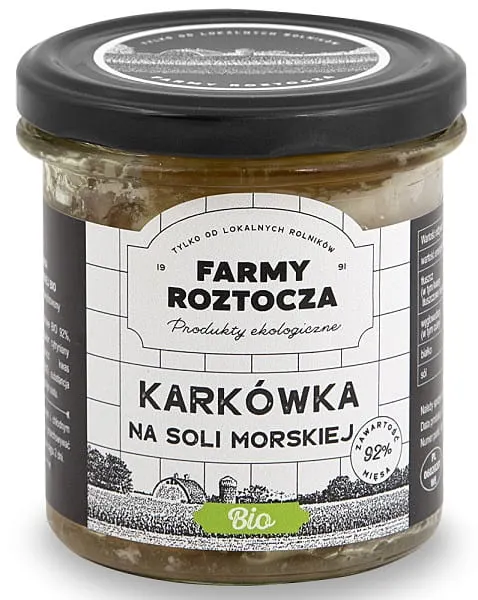 Karkówka na Soli Morskiej BIO 250 g Słoik Farmy Roztocza