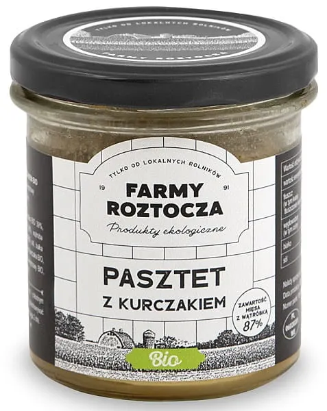 Pasztet Drobiowo-Wieprzowy BIO 180 g Słoik Farmy Roztocza