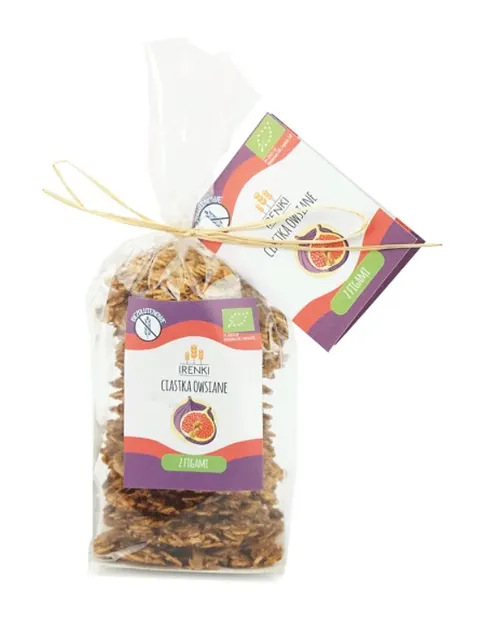 Ciastka Owsiane z Figami Bezglutenowe BIO 150 g Irenki
