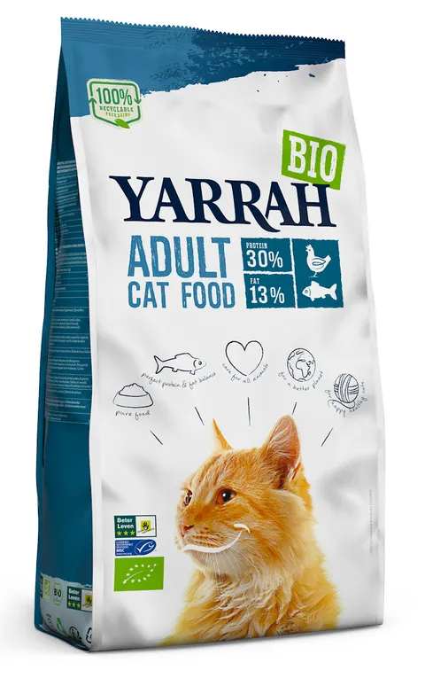 Karma dla Kota Dorosłego z Kurczakiem i Rybą BIO 800 g Yarrah