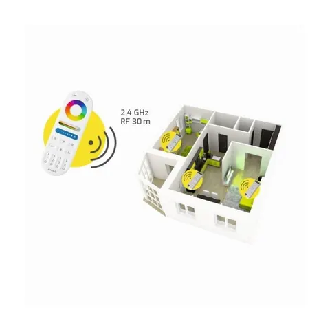Pilot RF 4-strefowy MULTI 5w1 do taśm LED CCT