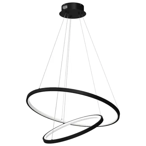 Lampa sufitowa HOOP czarna 51W LED Ring 4000K Milagro ML1542