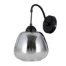 Kinkiet FELIS 1xE27 czarny klosz dymiony Italux WL-40824-1-BK
