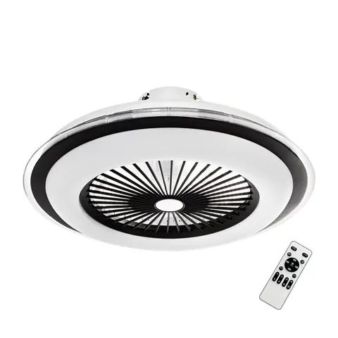 Plafon ZEPHYR LED 48W LED z wentylatorem czarny ML1514 Milagro CCT