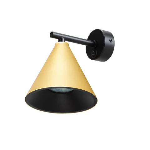 Lampa ścienna CONE 1xGU10 złota stożek kinkiet Milagro ML1123