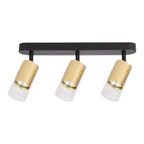 Lampa sufitowa spot RICKY ML0692 Milagro 3xGU10 Aluminium + Tworzywo Sztuczne Złoty