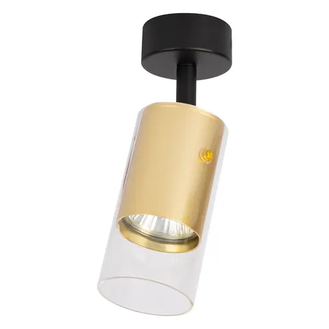 Lampa sufitowa spot RICKY ML0689 Milagro 1xGU10 Aluminium + Tworzywo Sztuczne Złoty