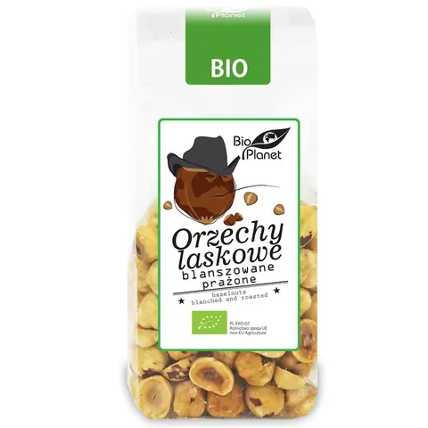 Orzechy Laskowe Prażone Blanszowane BIO 100 g Bio Planet