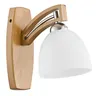 Kinkiet MAGNAT 1xE27 brązowy drewniany Alfa 21380 WOOD