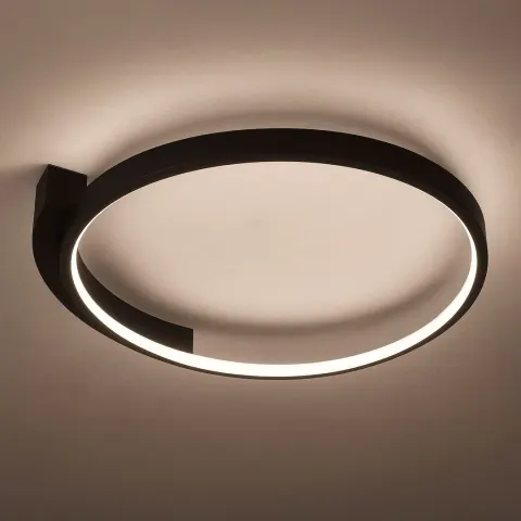 Plafon LUNA 18W LED czarny 4000K 650Lm okrągły Milagro ML1843