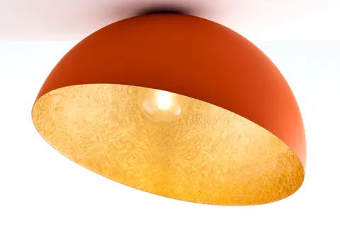 Plafon SFERA 50 cm ceglany złoty SIGMA 41518