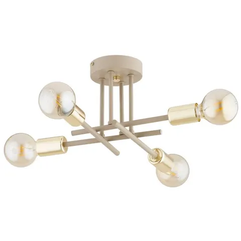 Lampa sufitowa DAKAR 4xE27 beżowa Taupe Alfa 63396