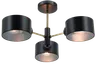 Lampa sufitowa VITO 3xE27 czarna złota 1097/3B BL TR