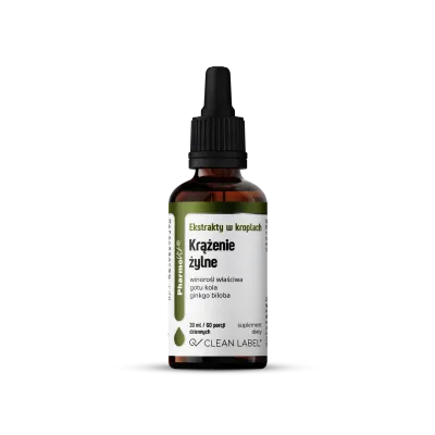 Ekstrakty w Kroplach na Prawidłowe Krążenie Żylne 30 ml Pharmovit