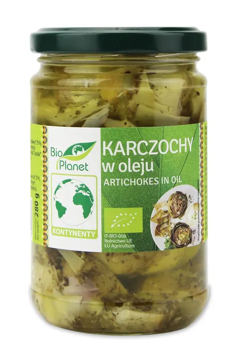 Karczochy w Oleju BIO 280 g Bio Planet