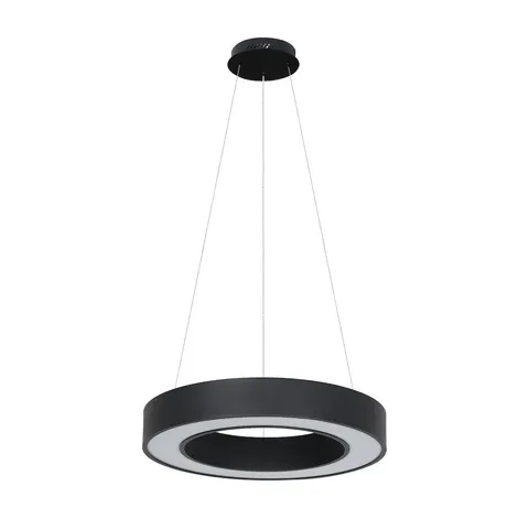 Lampa wisząca UNION czarna Ring CCT 40W LED Milagro ML1866