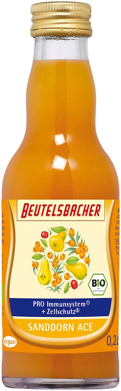 Shot Owocowy Gruszka Rokitnik BIO 200 ml Beutelsbacher