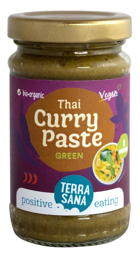 Pasta Zielone Curry BIO 120 g Terrasana