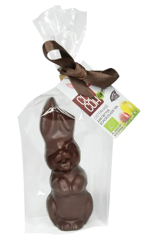 Zając z Ciemnej Czekolady 70 % BIO 55 g Cocoa