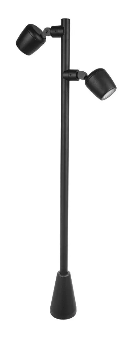 Lampa stojąca DUBLO 2xGU10 czarna 100cm IP65 SU-MA DBL-1000